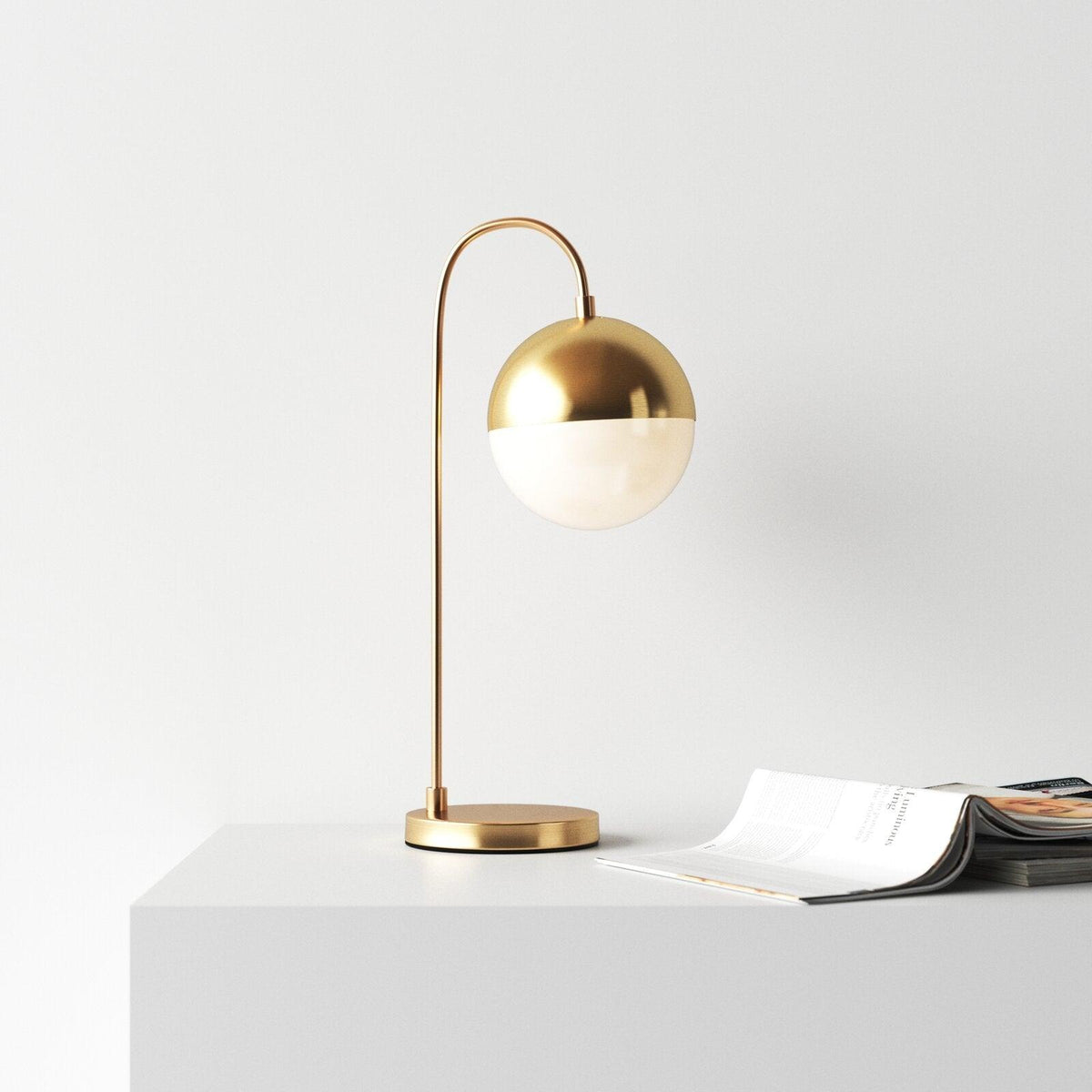 Brenton Brass Arch Table Lamp