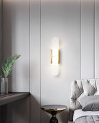 Oblong Alabaster Wall Sconce