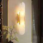 Oblong Alabaster Wall Sconce