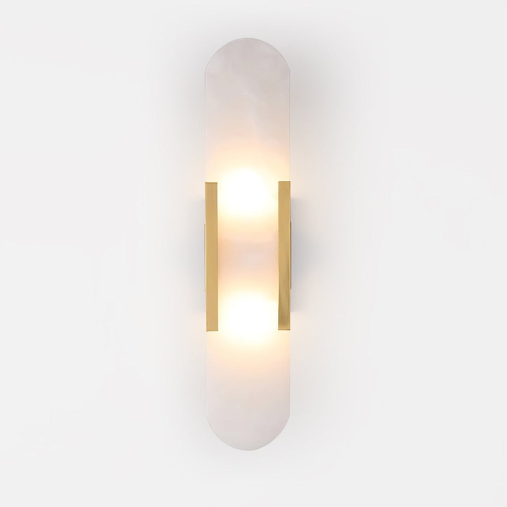 Oblong Alabaster Wall Sconce