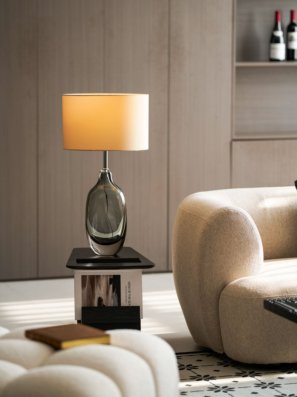 Glazed Crystal Table Lamp