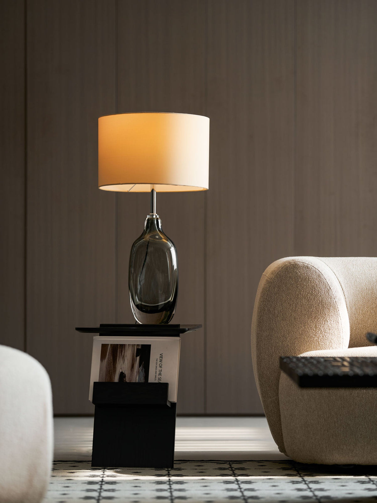 Glazed Crystal Table Lamp