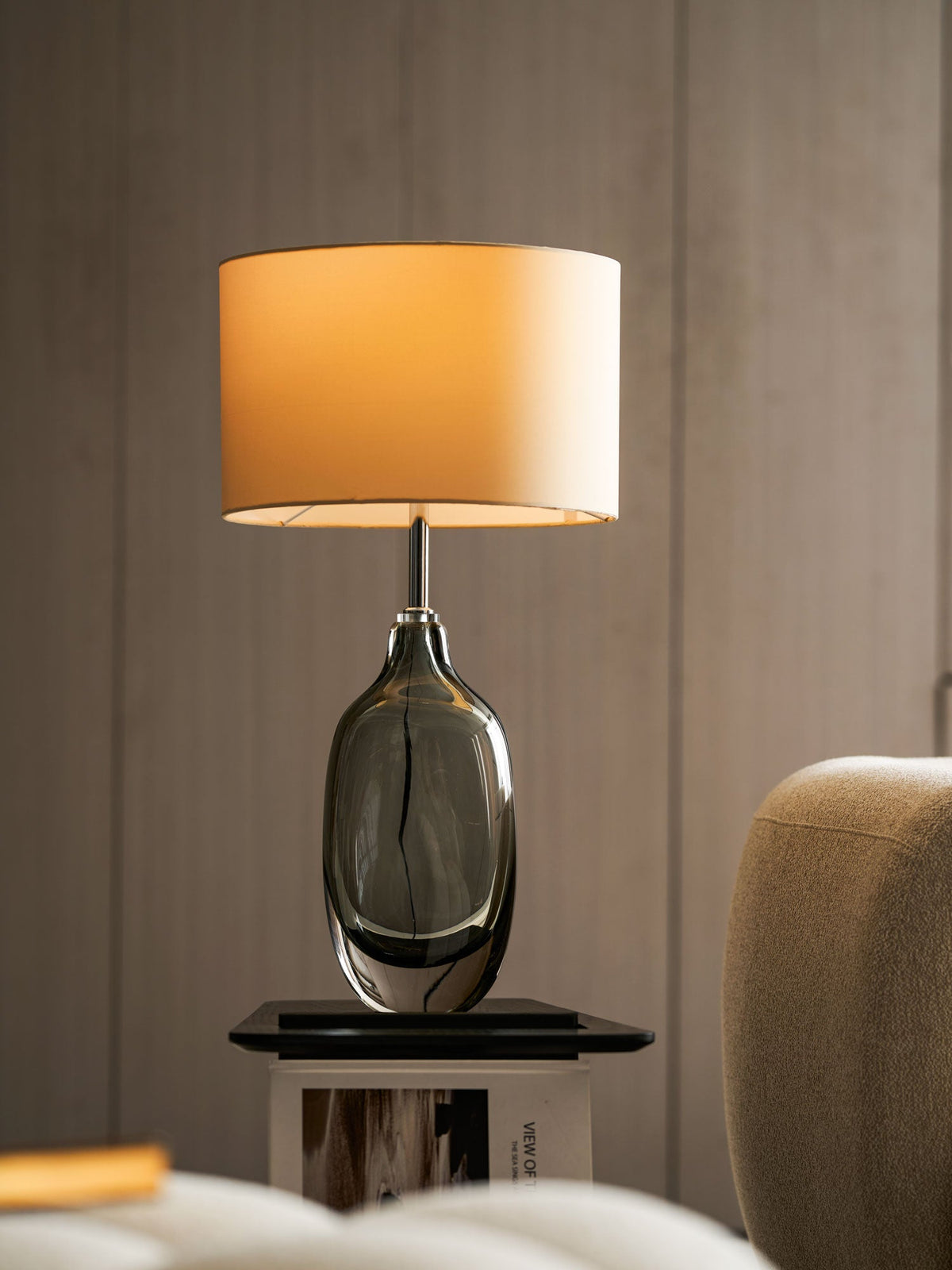 Glazed Crystal Table Lamp