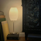 Faux Silk Bubble Table Lamp