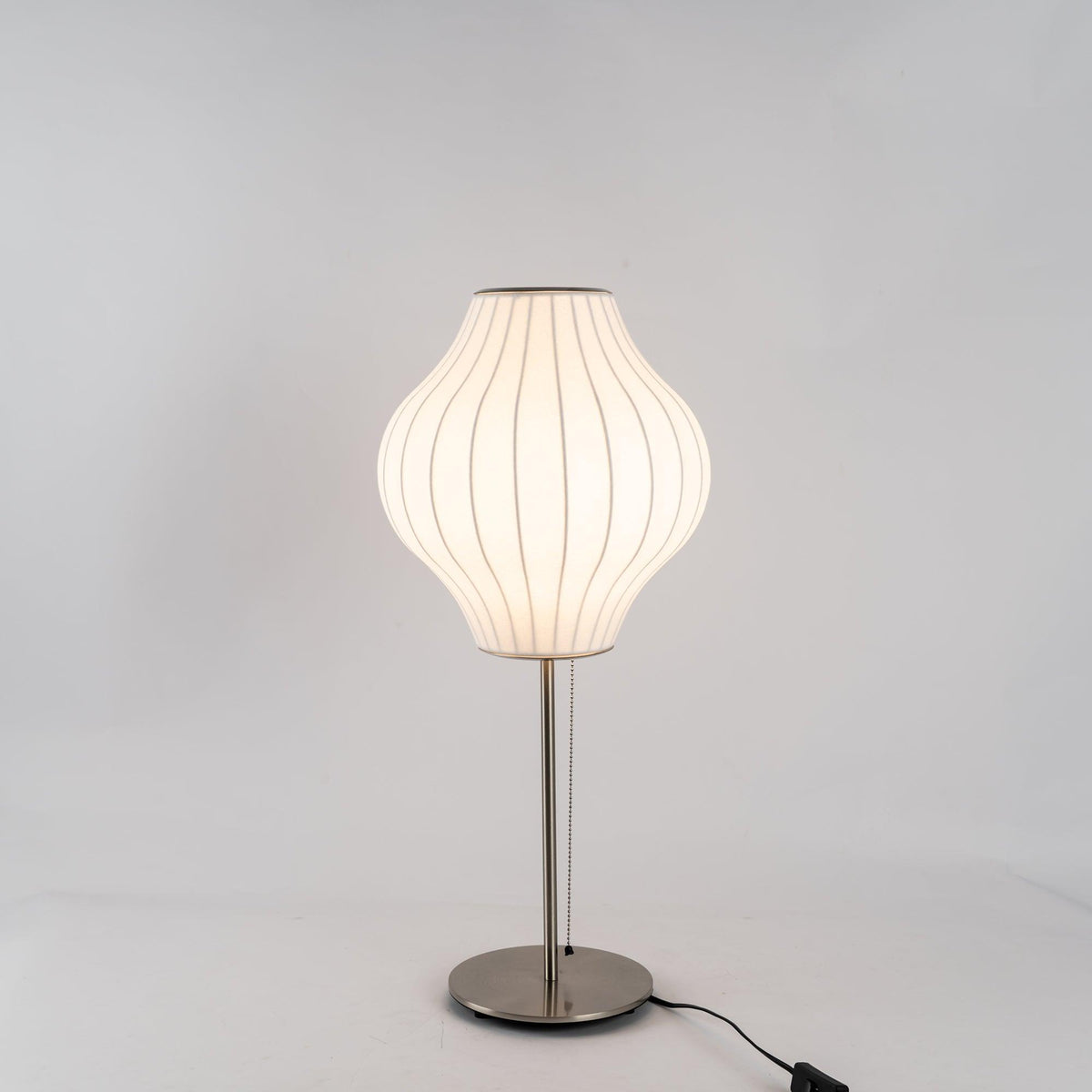 Faux Silk Bubble Table Lamp