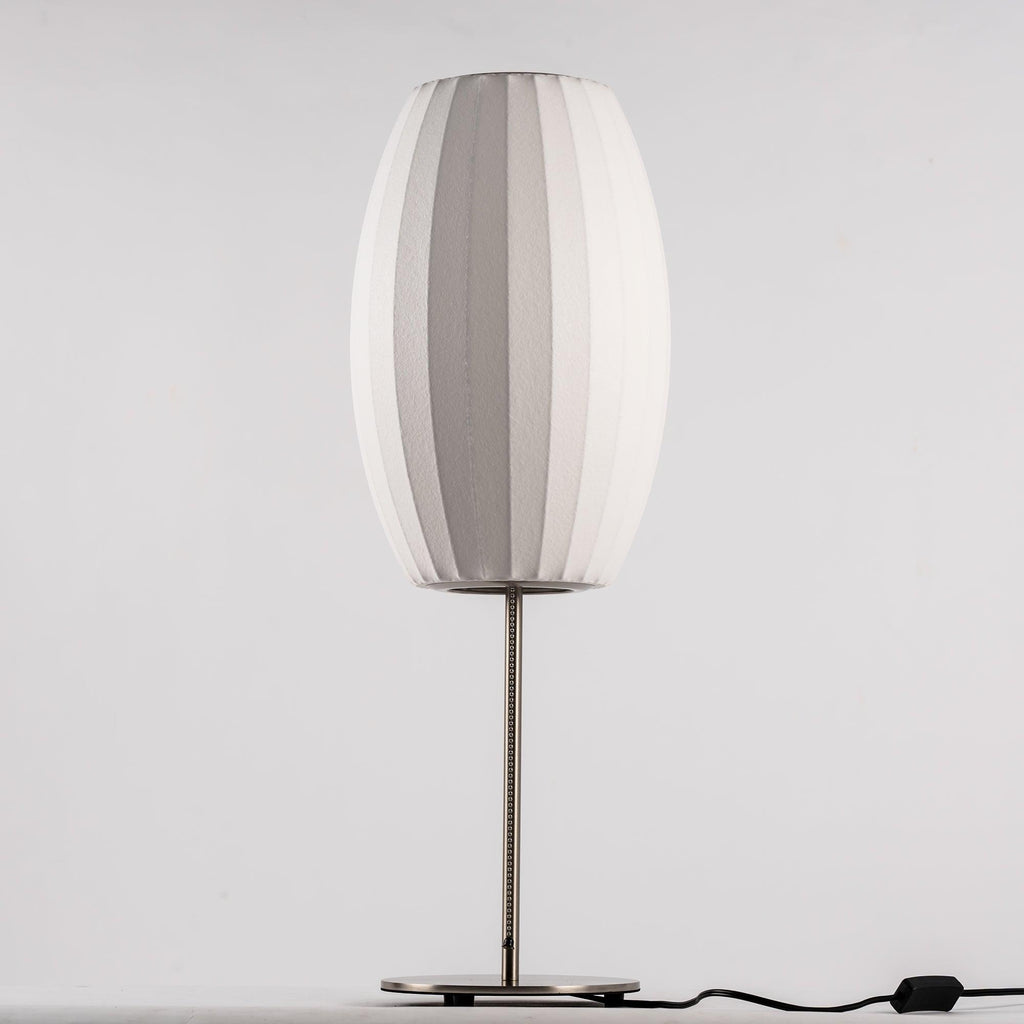 Faux Silk Bubble Table Lamp