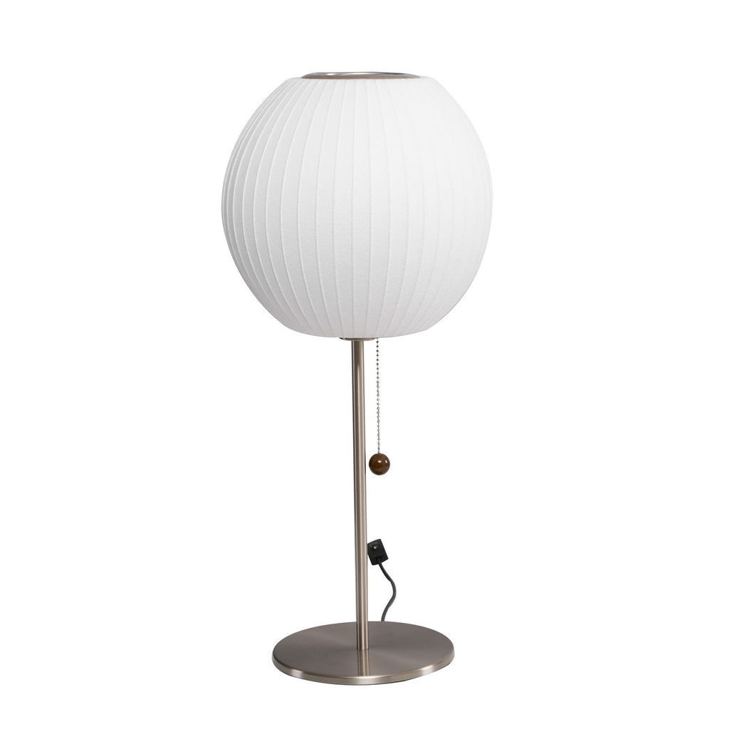 Faux Silk Bubble Table Lamp