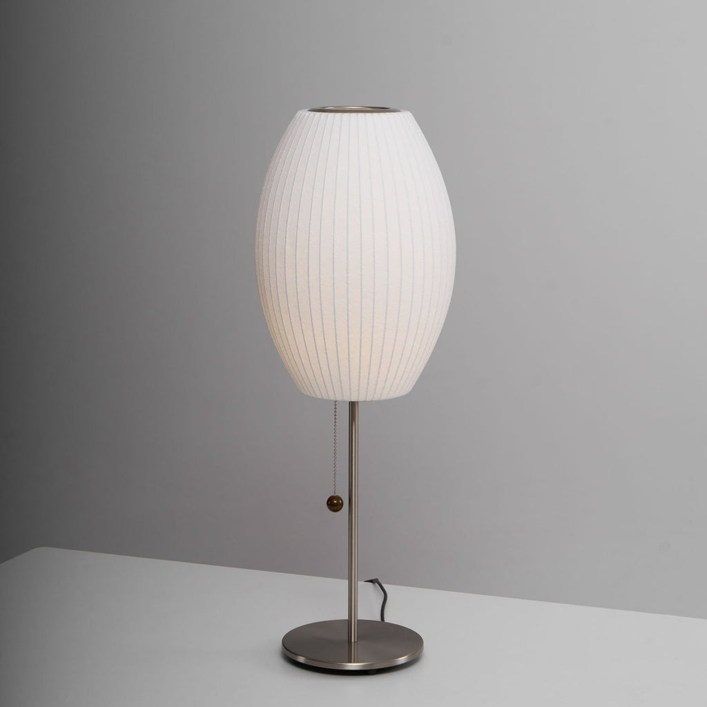 Faux Silk Bubble Table Lamp