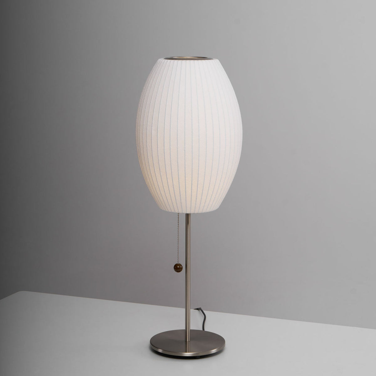 Faux Silk Bubble Table Lamp