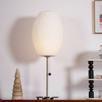 Faux Silk Bubble Table Lamp