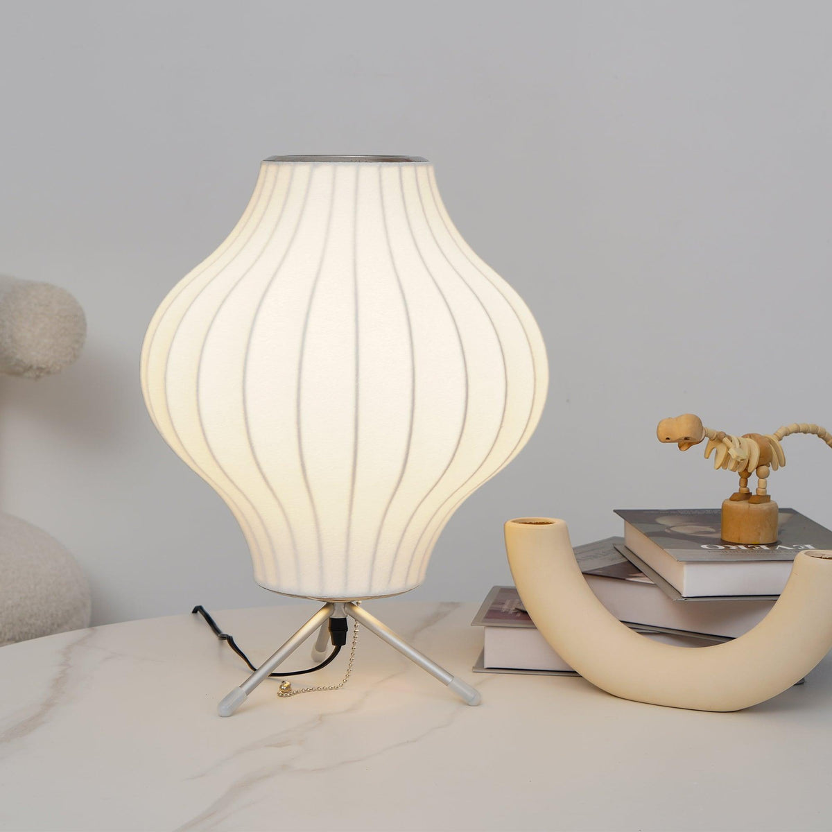 Tripod Bubble Table Lamp