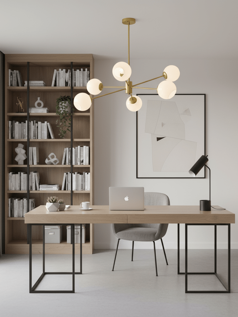 Staggered Glass 6 Light Chandelier