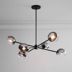 Staggered Glass 6 Light Chandelier