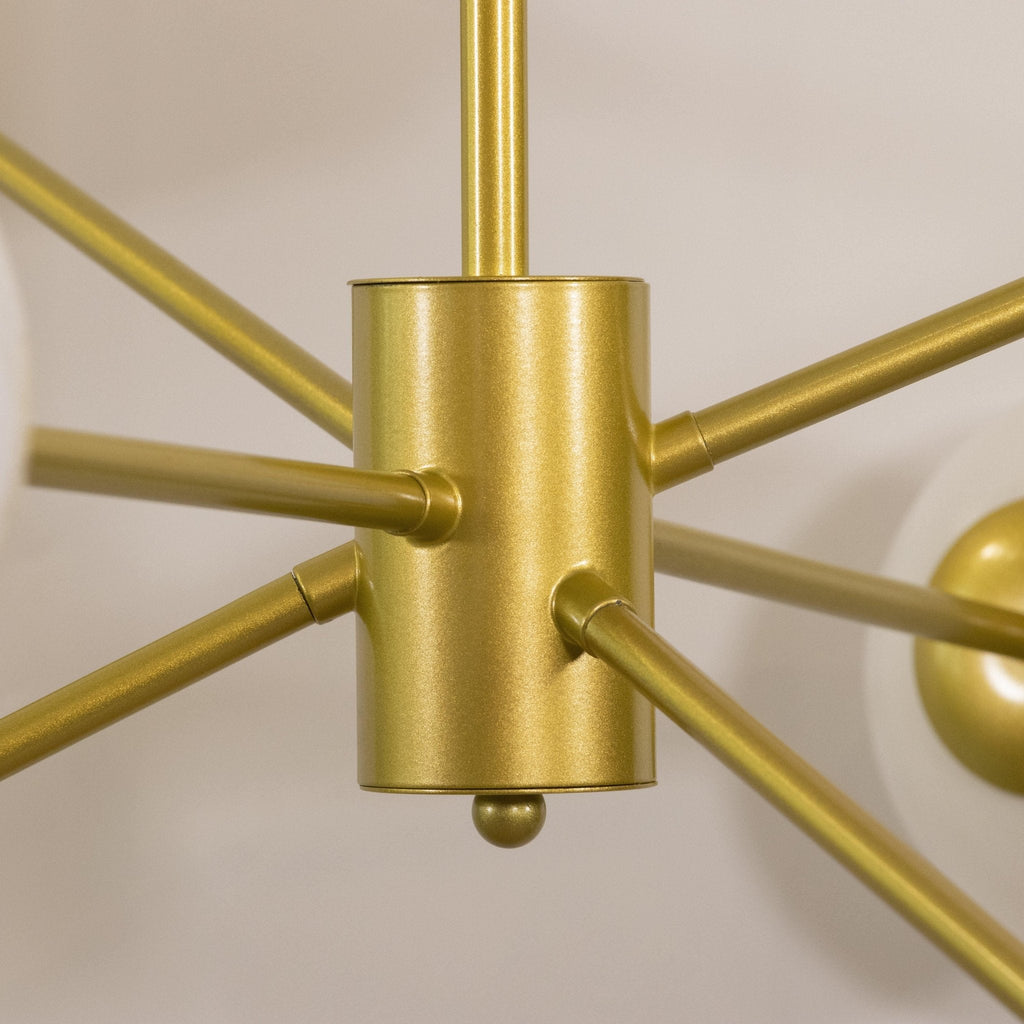Staggered Glass 6 Light Chandelier