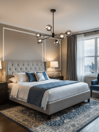Staggered Glass 6 Light Chandelier