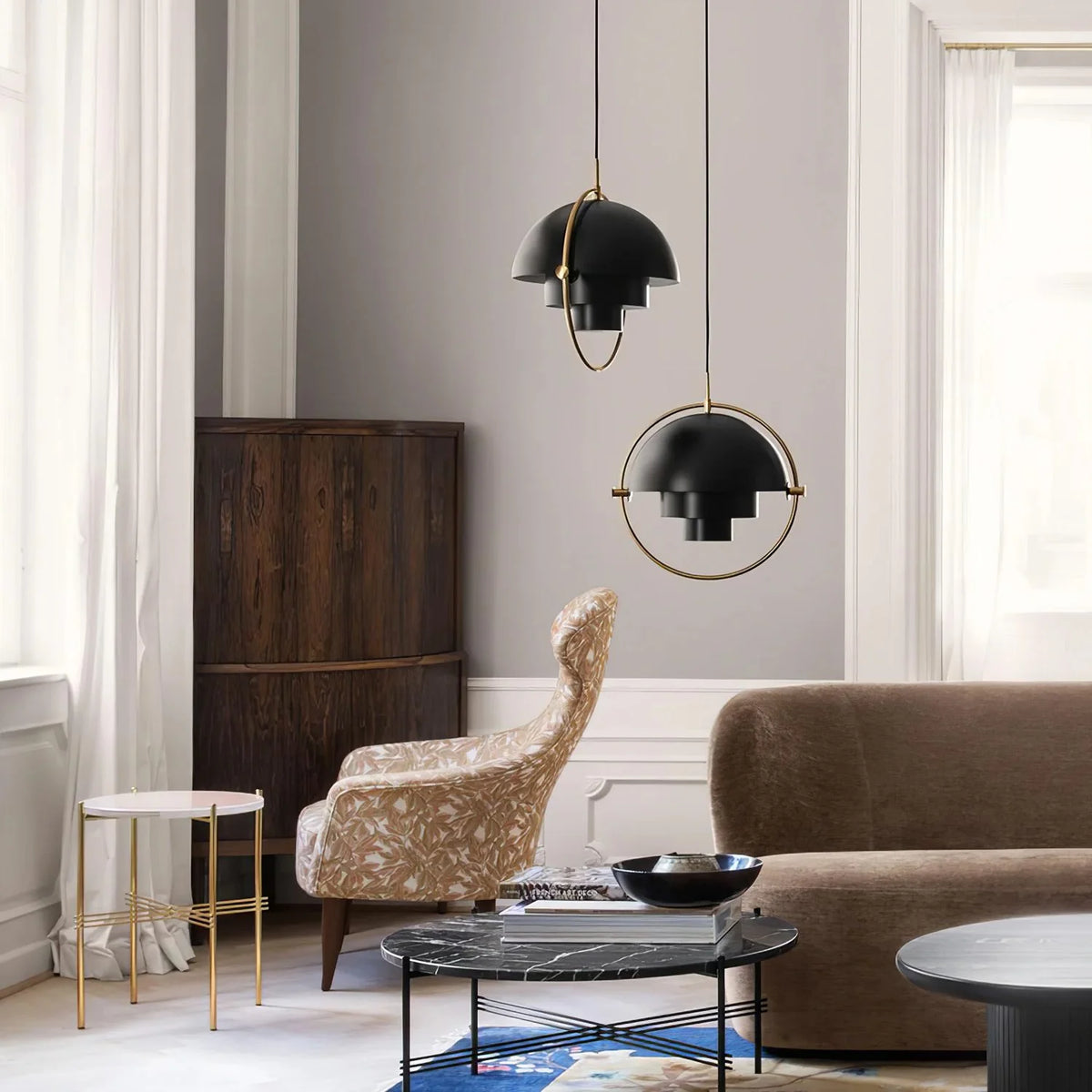 Deformed Ball Swag Pendant Light