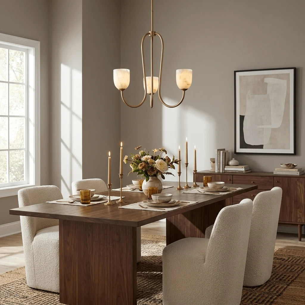 Trillium Alabaster Chandelier