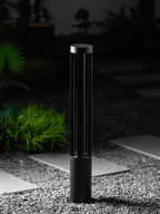 Black Cylindrical Garden Outdoor Light