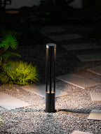 Black Cylindrical Garden Outdoor Light