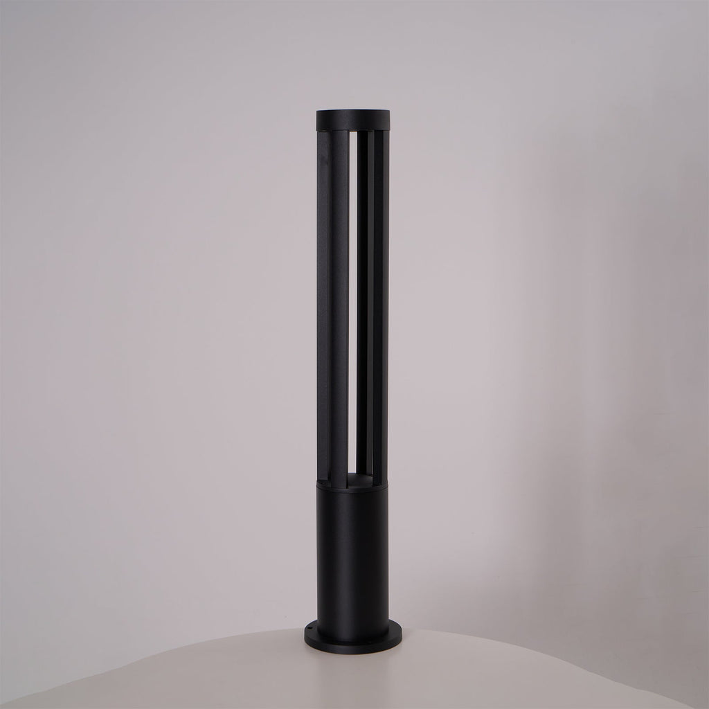 Black Cylindrical Garden Outdoor Light
