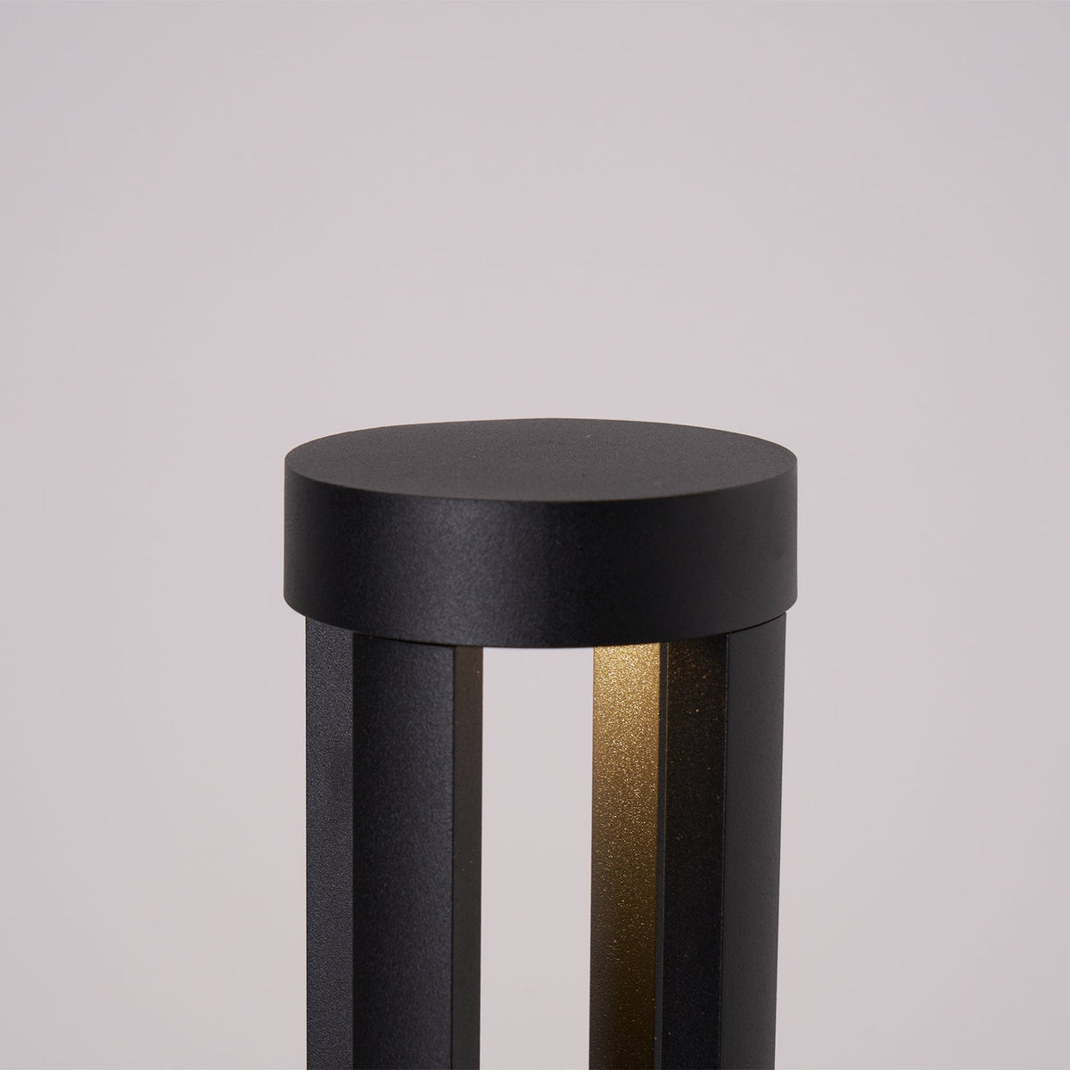 Black Cylindrical Garden Outdoor Light