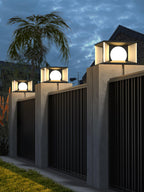 Eclipse Cube Outdoor Post Light