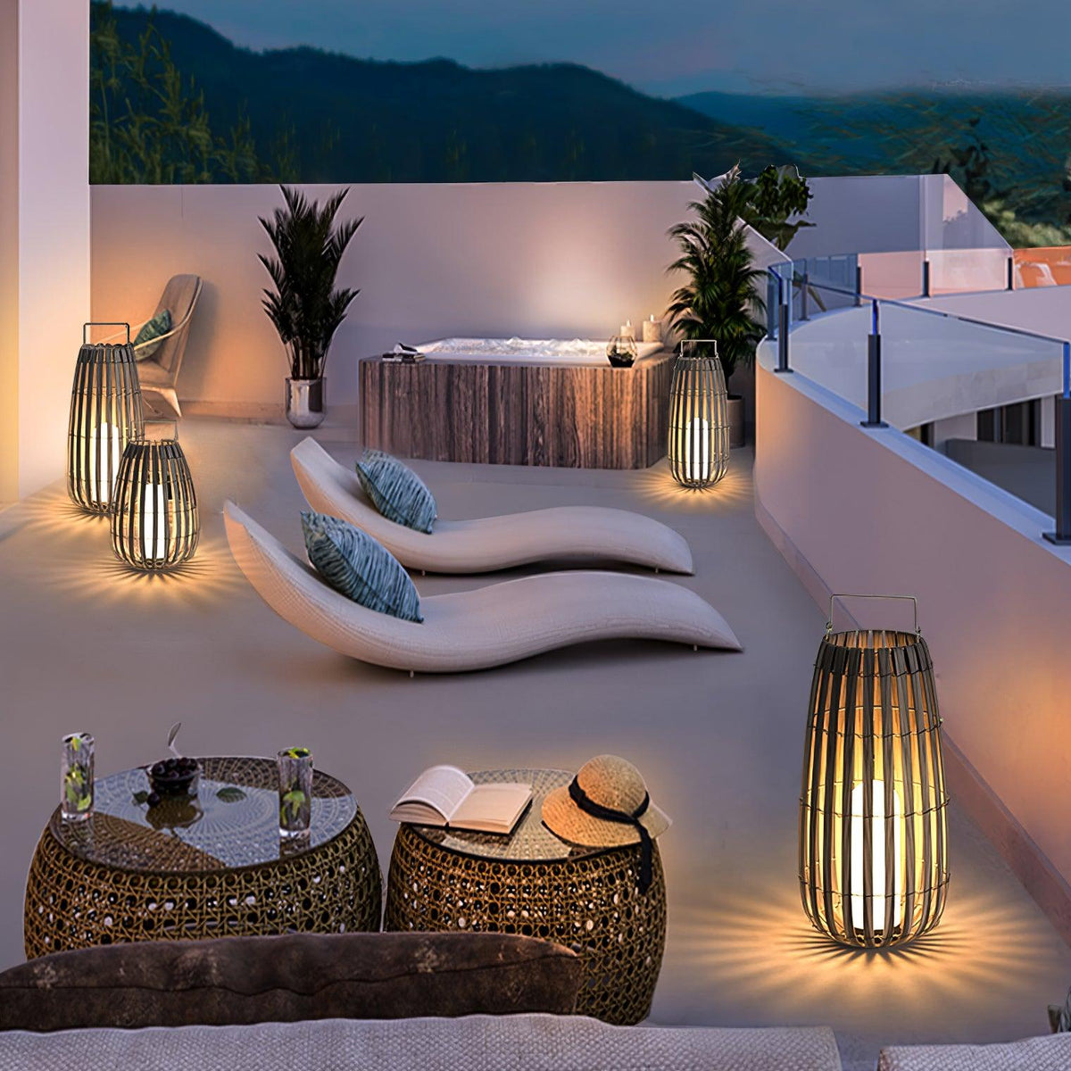 Tropic Braid Lantern Outdoor Lamp