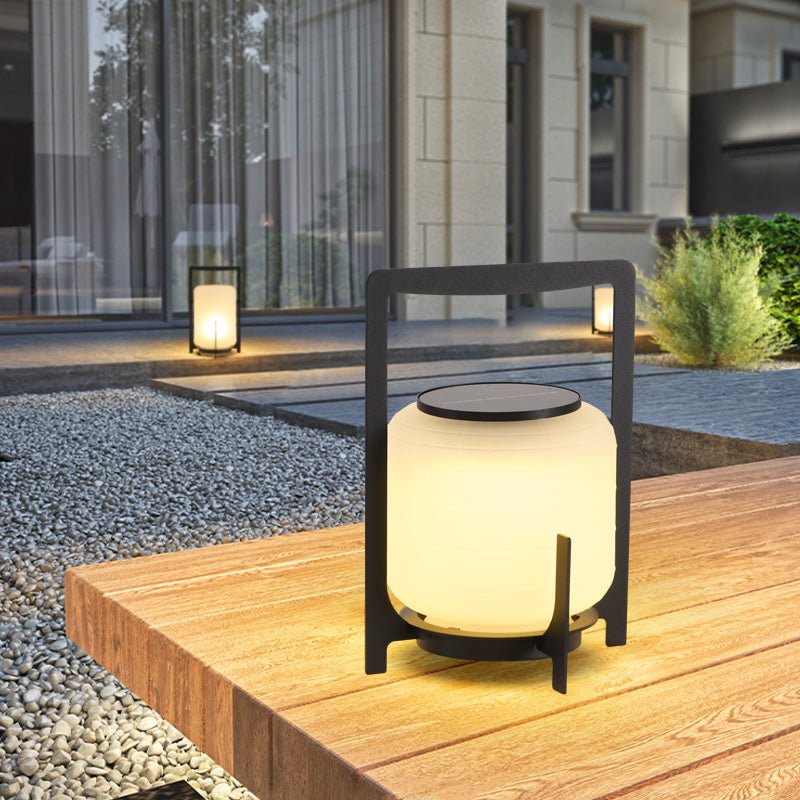 Twilight Lantern Solar Outdoor Table Lamp