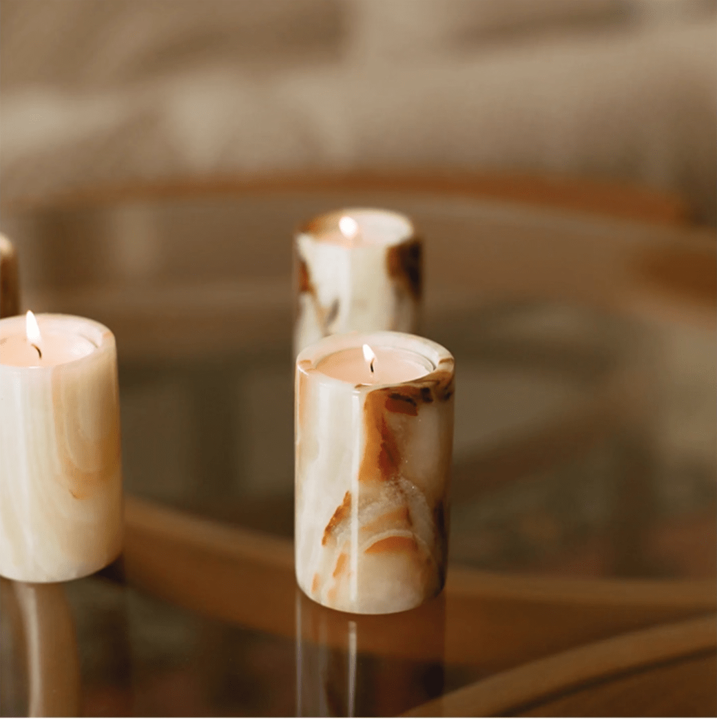 Jade Candle Holder
