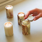 Jade Candle Holder