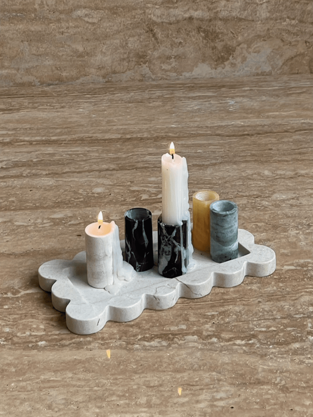 Jade Candle Holder