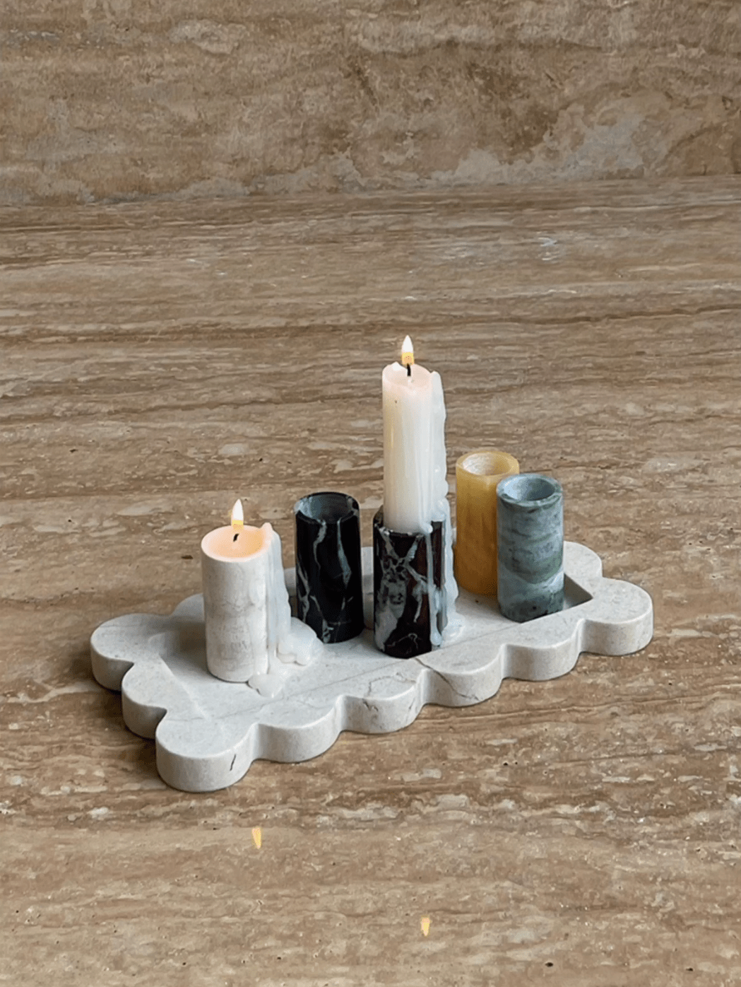 Jade Candle Holder