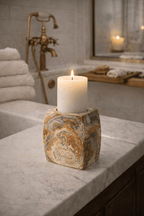 Elara Agate Candle Holder