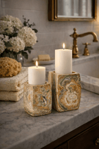 Elara Agate Candle Holder