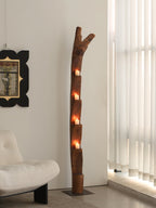 Wooden Branch Candle Tower