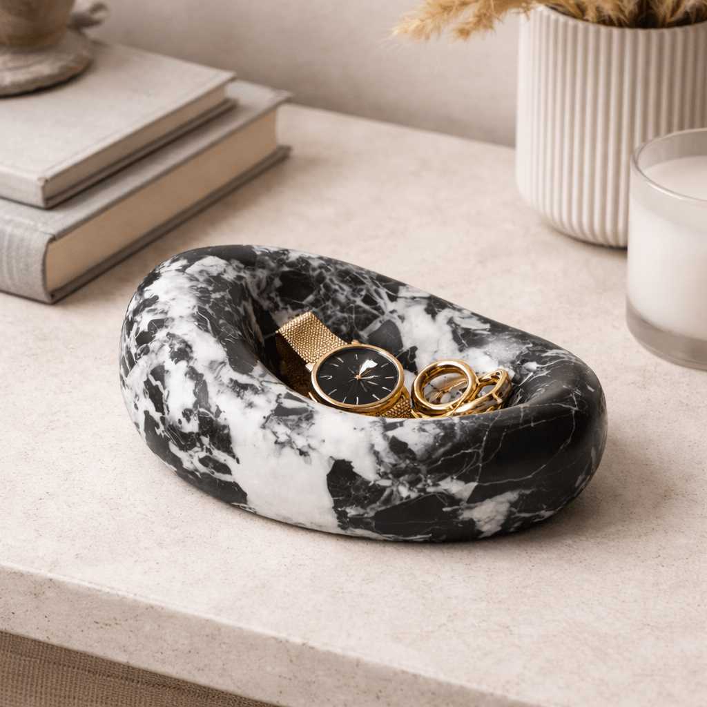 Drift Bowl Marble Tray