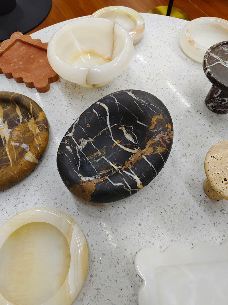 Drift Bowl Marble Tray