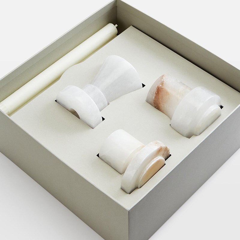 Lithia Tier Marble Candle Holder