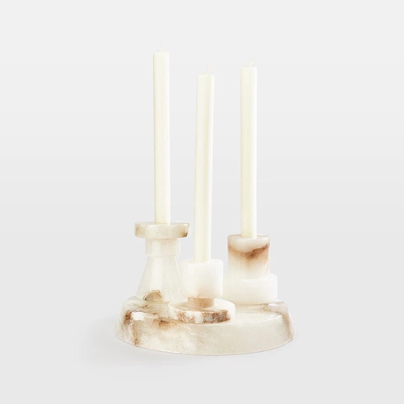 Lithia Tier Marble Candle Holder