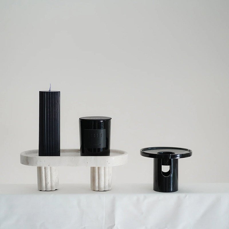Arc Pillar Marble Candle Holder