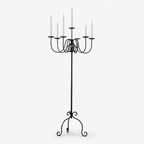 Wrought Iron Floor Candelabra