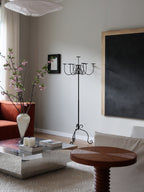 Wrought Iron Floor Candelabra