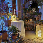Woven Rattan Outdoor Lamp