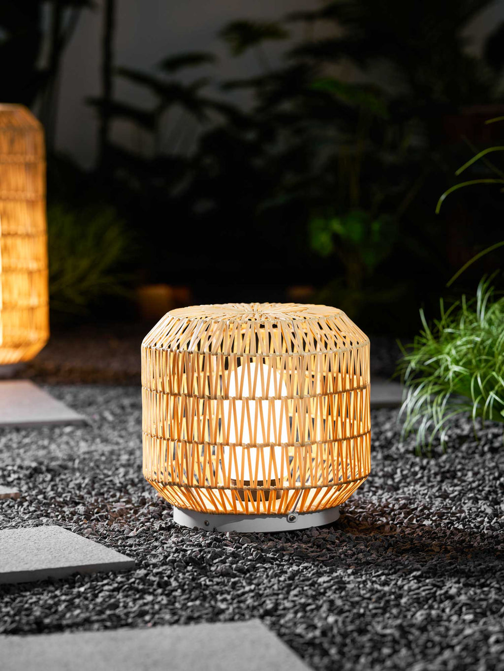 Woven Rattan Outdoor Lamp