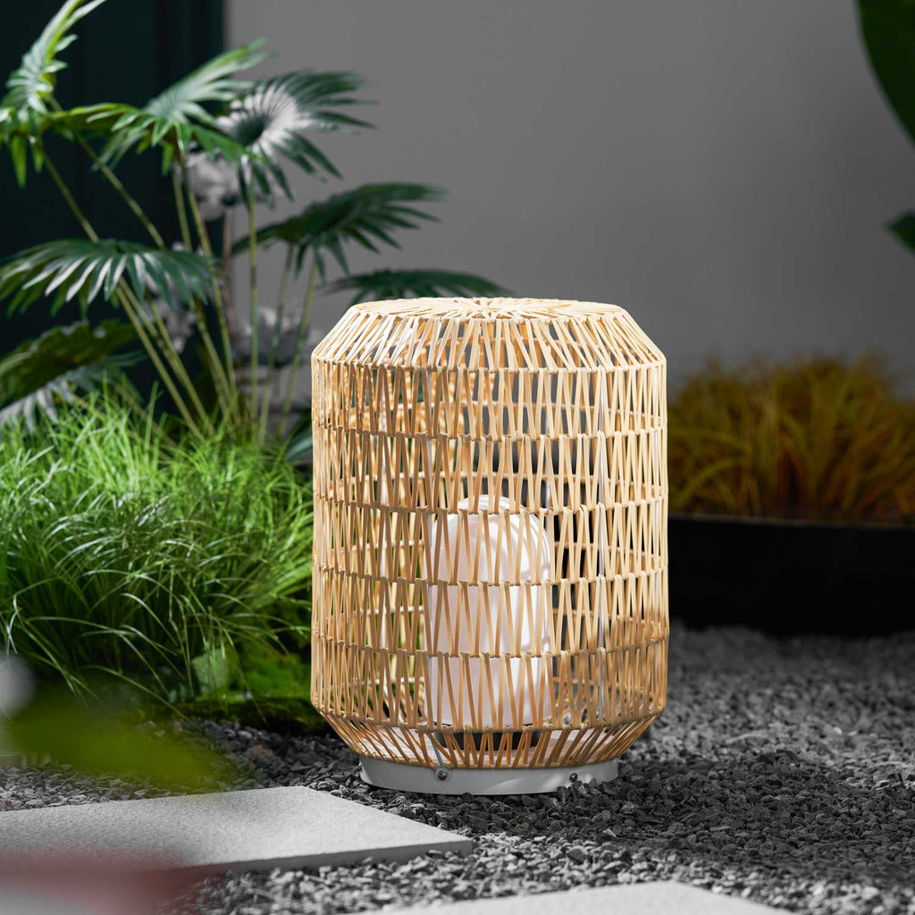 Woven Rattan Outdoor Lamp
