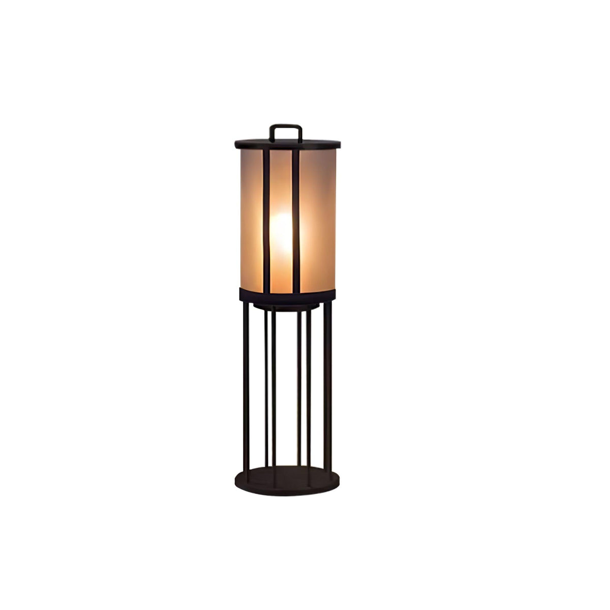 Round Pillar Acrylic Lantern Outdoor Lamp