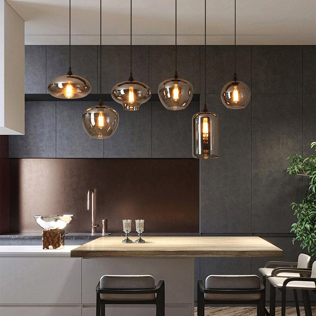 Bottle Glass Pendant Light