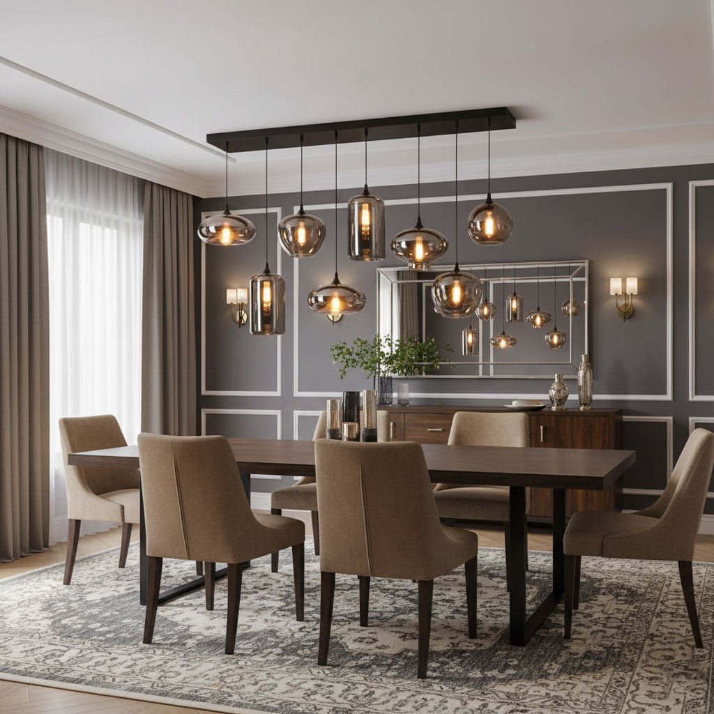 Bottle Glass Pendant Light