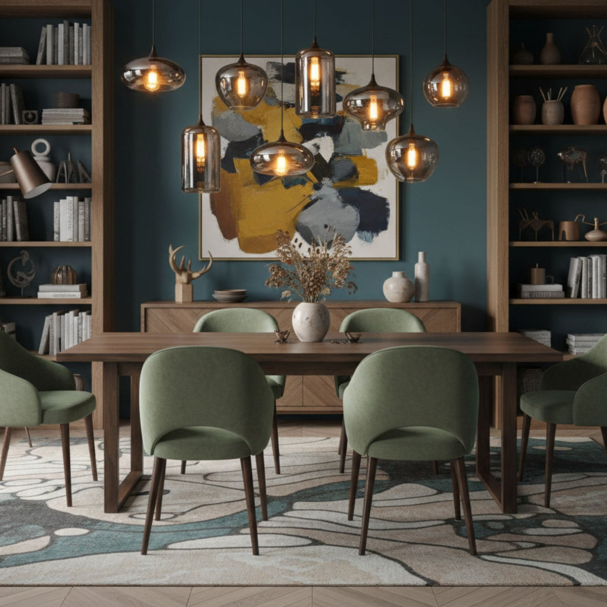 Bottle Glass Pendant Light