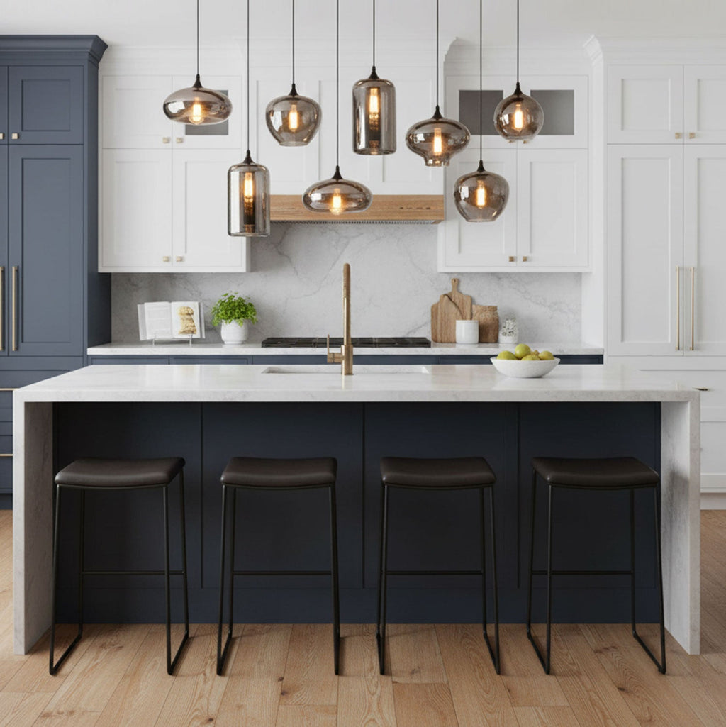 Bottle Glass Pendant Light